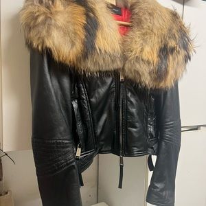 Dsquared2 leather jacket